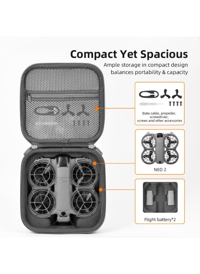 Portable Nylon Carrying Bag for DJI Neo 2 For RC-N3 Remote Control Storage Bag with Integrated Shock-absorbing Lining Anti-shock Drop-proof and Anti-compression - Image 3